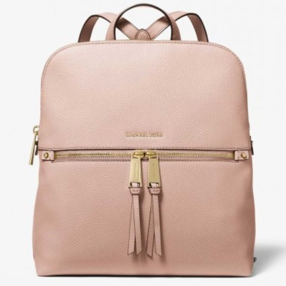 Michael Kors Handbags - MK Rhea Medium Pebbled  Backpack Retail Value $298
